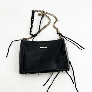 Rebecca Minkoff Black‎ Gold Chain Crossbody Bag
